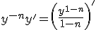 y^{-n}y'=\left(\frac{y^{1-n}}{1-n}\right)'